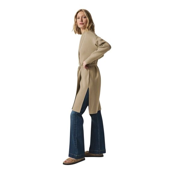 Splendid x @Cellajaneblog Women’s Shawl Collar Slit Cozy Longline Cardigan Small - Picture 1 of 9